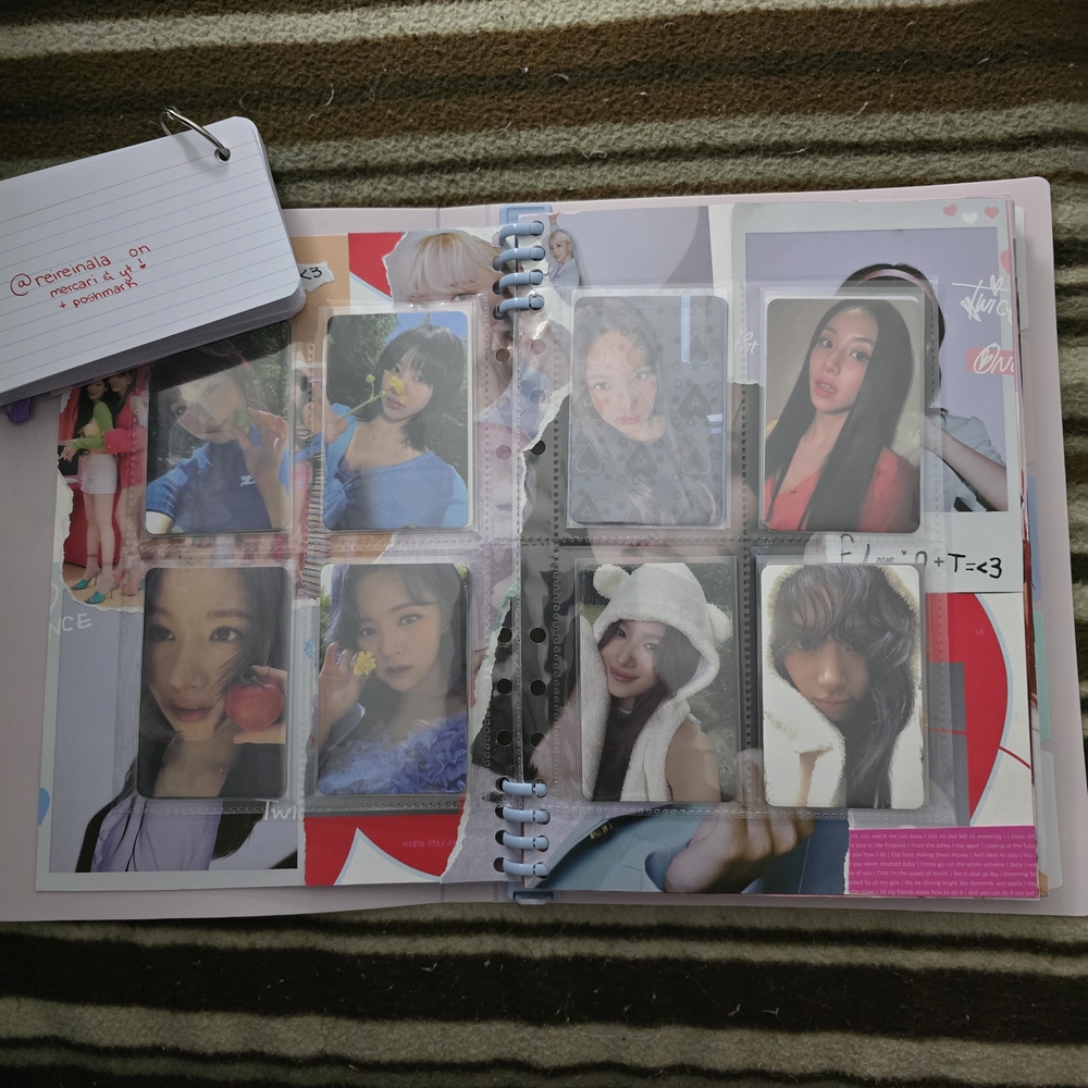 K-Pop Photo Card Collection Album Storage Pages